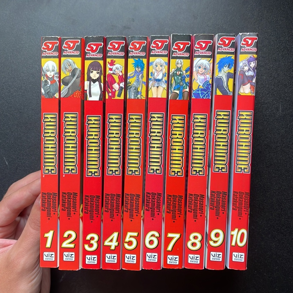 Kurohime manga volume 1 2 3 4 5 6 7 8 9 10